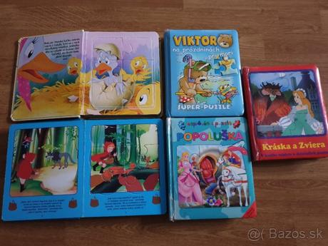 Detske rozpravkove knihy s puzzle, 