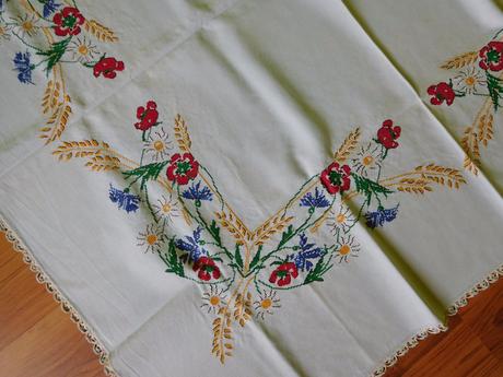 Ručne vyšívaný set obrusov-122x135cm, , 