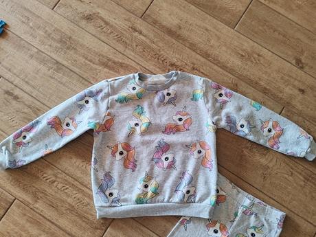 Legíny a mikina s jednorožcami h&m, h&m,140