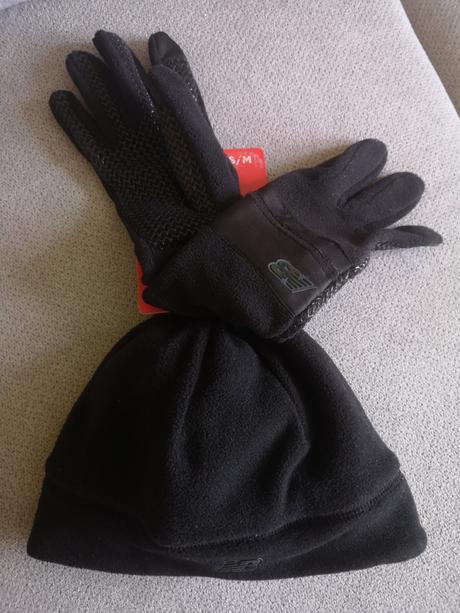 New balance pánska obojstranná čiapka+rukavice s-m, new balance,m / s