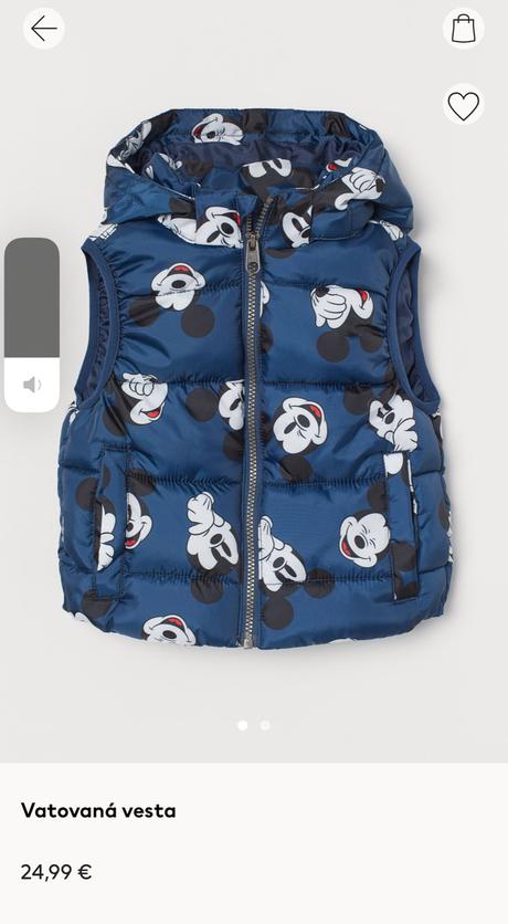 Mickey vesta 98/104, h&m,104