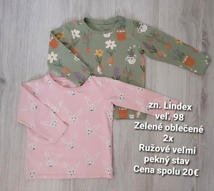2x tričko zn. lindex, veľ. 98, lindex,98
