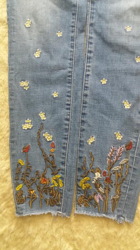 Skinny vysivane moderne rifle 27, amisu,m