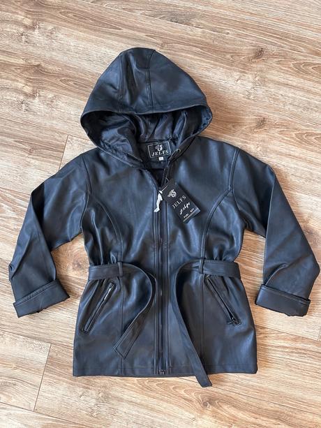 Kožený kabát 122-128, 122