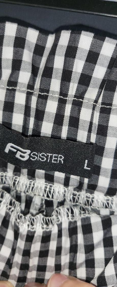 Károvaná sukňa s vreckami, l / m