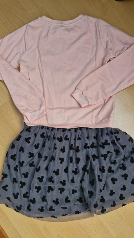 Šaty 2v1 mikina a sukňa, 134