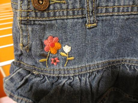 Jeansová sukňa na traky, 86