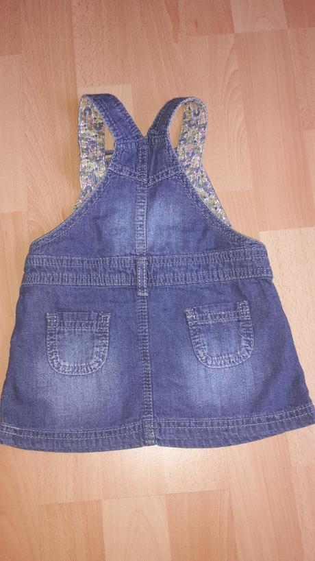 Riflová sukňa na traky, f&f,74