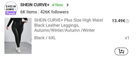 "kožené" nohavice/legíny, 52