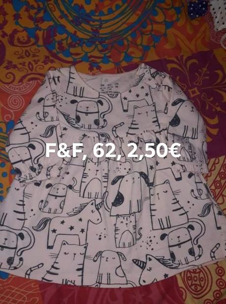 Dievčenské jarné/jesenné šaty, f&f,62