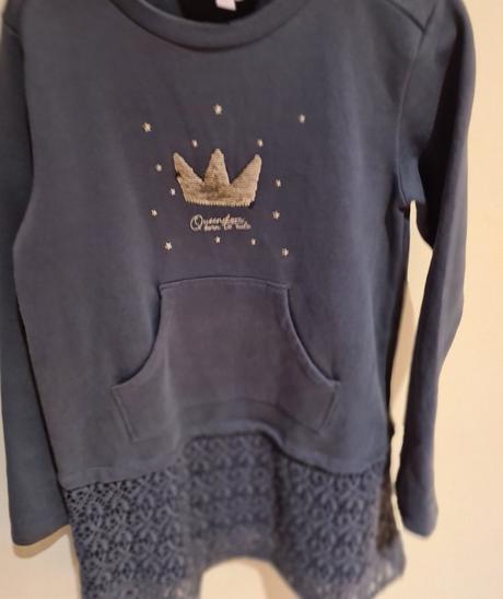 Bavlnené teplé šaty boboli, 128