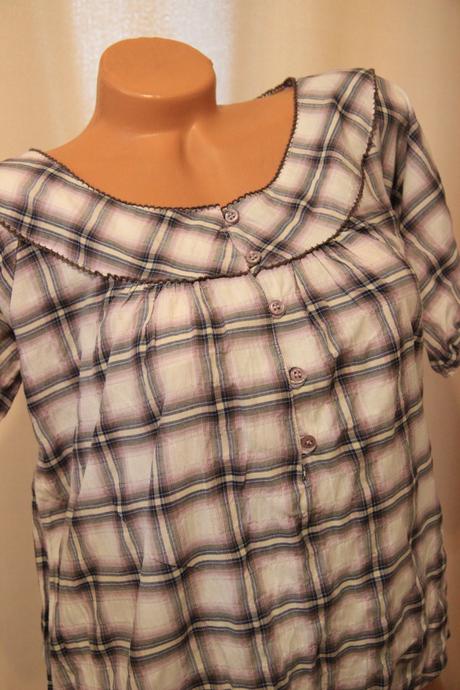 Kockovaná blúzka, m/l, m