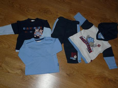 Tepláková súprava a 2 tričká , kik,68