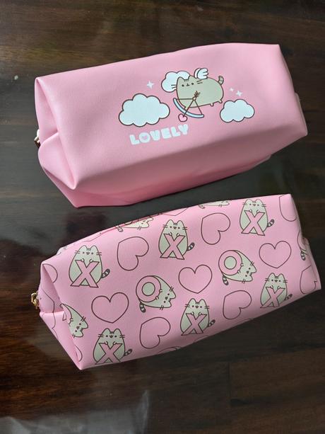 Pusheen ružové kozmetické tašky, sinsay