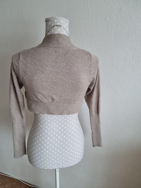 Trblietavé bledohnedé bolerko fracomina s, fracomina,s