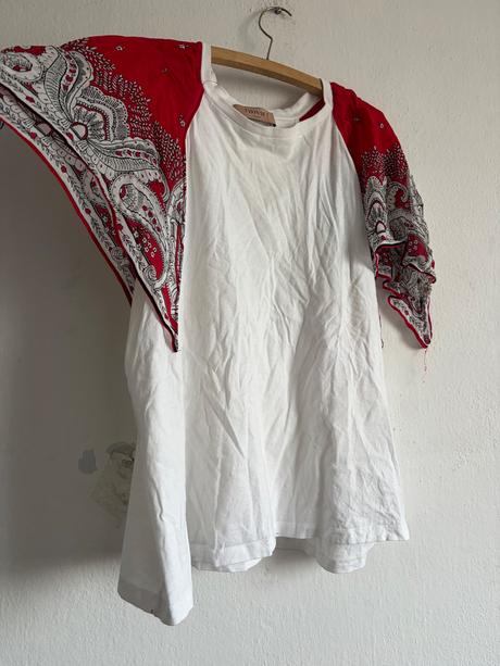 Twinset m znackove boho tricko vlajucimi rukavmi, twinset,m