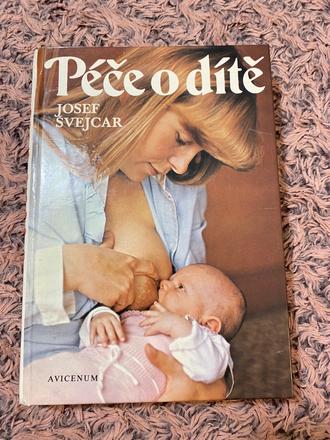 Krásna stará retro kniha péče o dítě švejcar josef, 