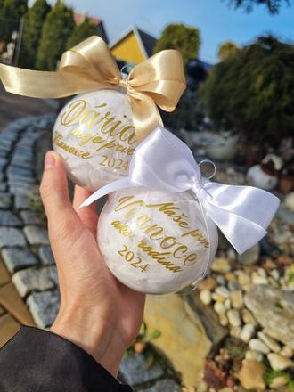 Vianočná guľka s menom,