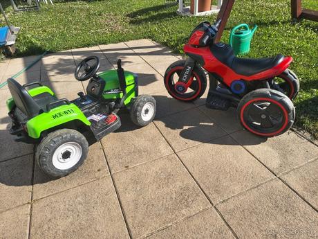 Elektricka motorka+elektrický traktor, 