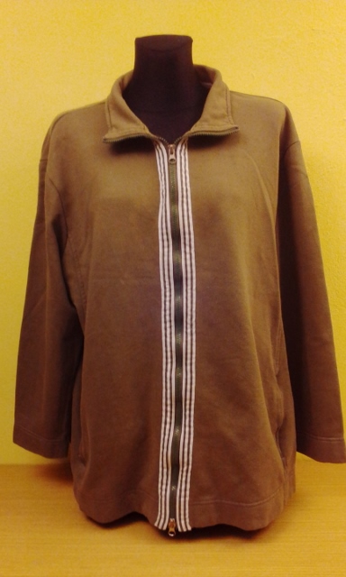 Dámska mikina na zips, soich, xxxl