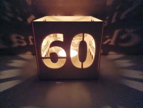 Drevený svietnik pre mamičku k 60, 