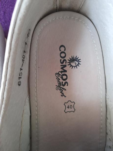 Kožené topánky cosmos comfort na kline, 40