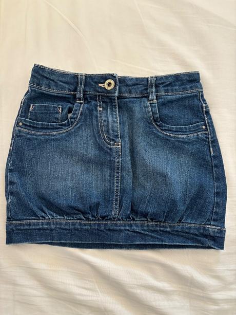 Takmer nenosena riflova suknička, rose,128