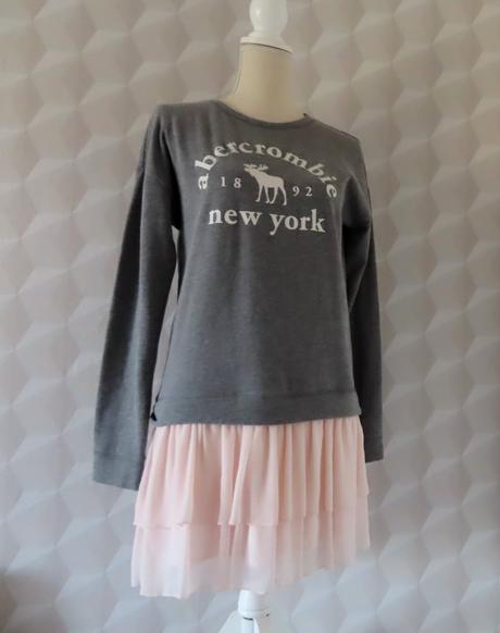 Abercrombie&fitch, mikinové šaty 15-16r./xs, abercrombie&fitch,164