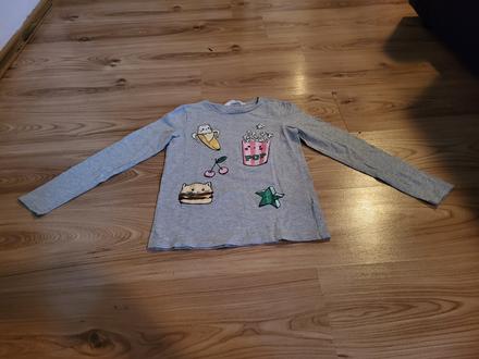 Tričko dl.rukáv, h&m,134