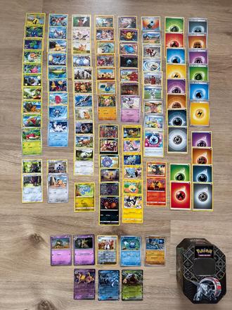 100 ks pokémon kariet originál - 3x ex karta, 