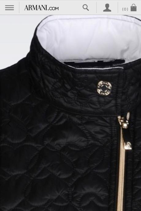 Armani bunda m srdiečka, armani,m