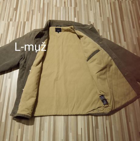 Hnedá rifľova bunda l, tommy hilfiger,l