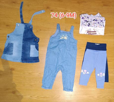 Balík oblečenia pre dievča , 100ks, 68–80