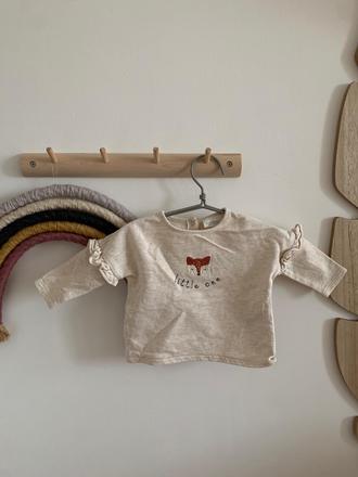 Next dlhé tričko s líškou, next,62