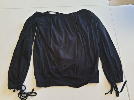 Čierna tunika - zaväzovanie v krku, m