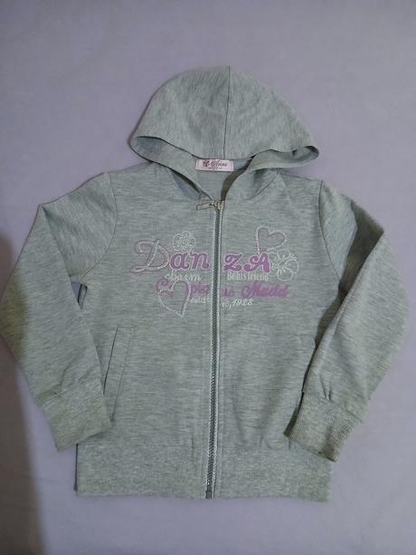 Mikina so zipsom s trblietavými detailmi, 122