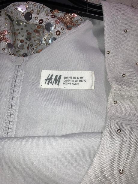 Dievčenské slávnostné tylové šaty, h&m,146