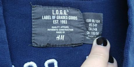 "vysokoskolska" mikina pre krpcov, h&m,98