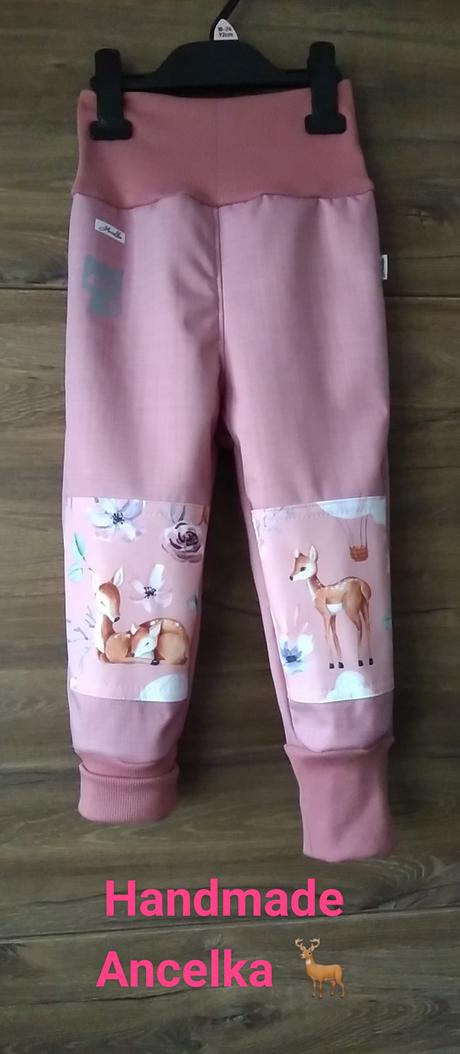 Kombinované barancekove softshellky, 68 - 164