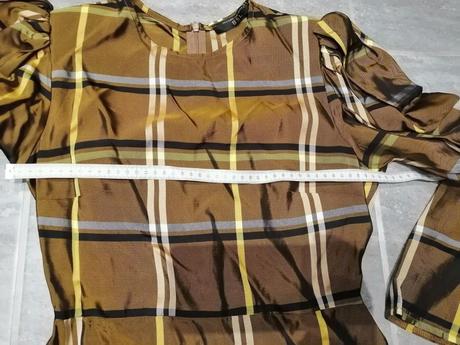 Luxus šaty bsl polyester taft,vs-xs,olivovo zlatá, s