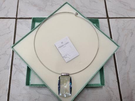 Náhrdelník - lanko pierre lang s modrým kameňom, 