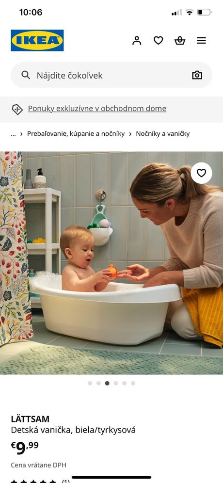 Ikea velka vanicka pre babatko, 