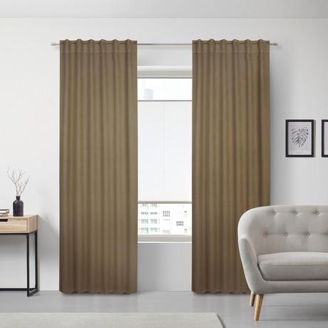 Hnedé zatemňovacie závesy, 