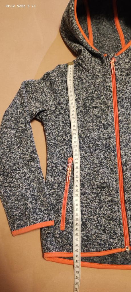 Bunda mikina z pleteného flisu, tchibo,122