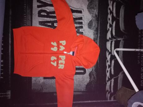 Oranžová mikinka v.98/104, 98