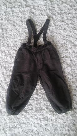 Zateplene nohavice, h&m,80