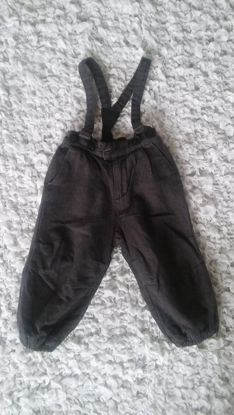 Zateplene nohavice, h&m,80