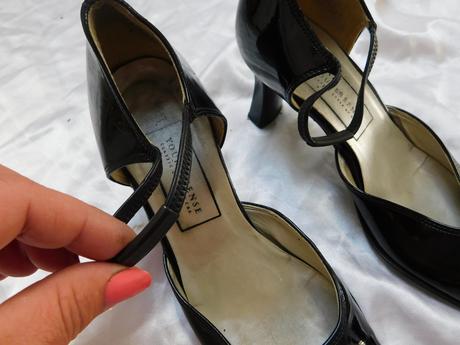 Pekne lakovane sandalky, c&a,38