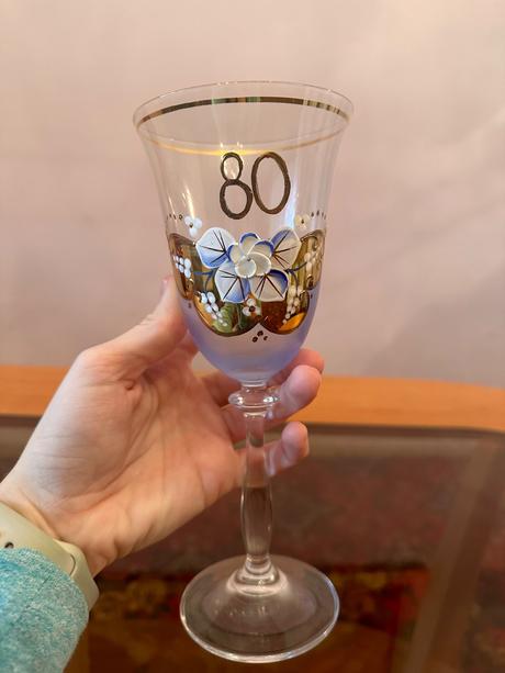 Zdobený jubilejný pohár 80,