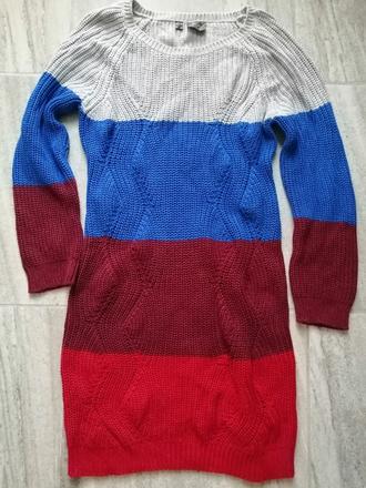 Pletené šaty v40-42, bavlna-akryl, 40